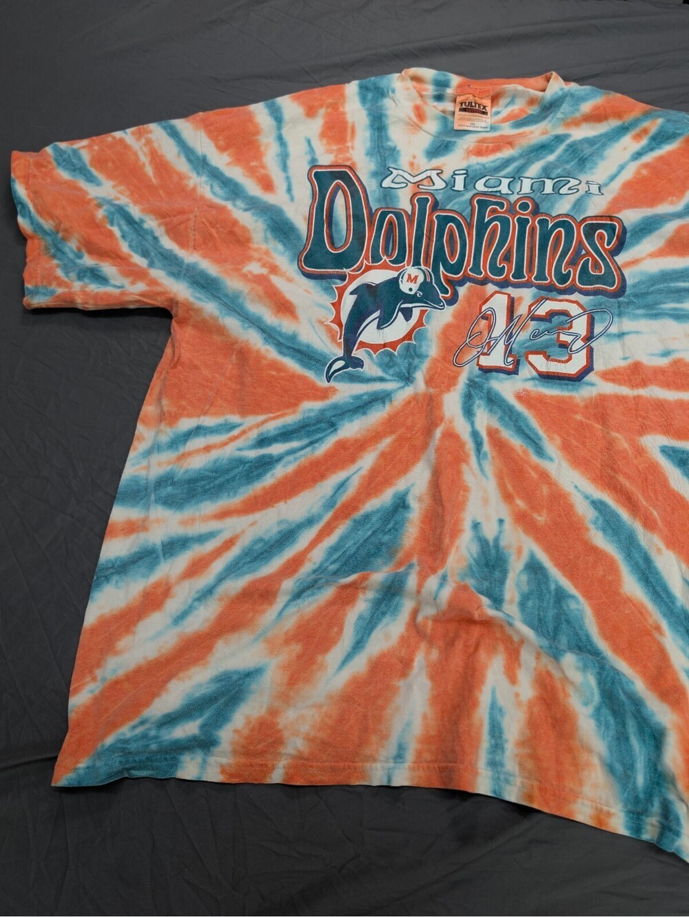 Miami Dolphins Dan Marino Tultex T-Shirt Tie Dye 2XL 1999